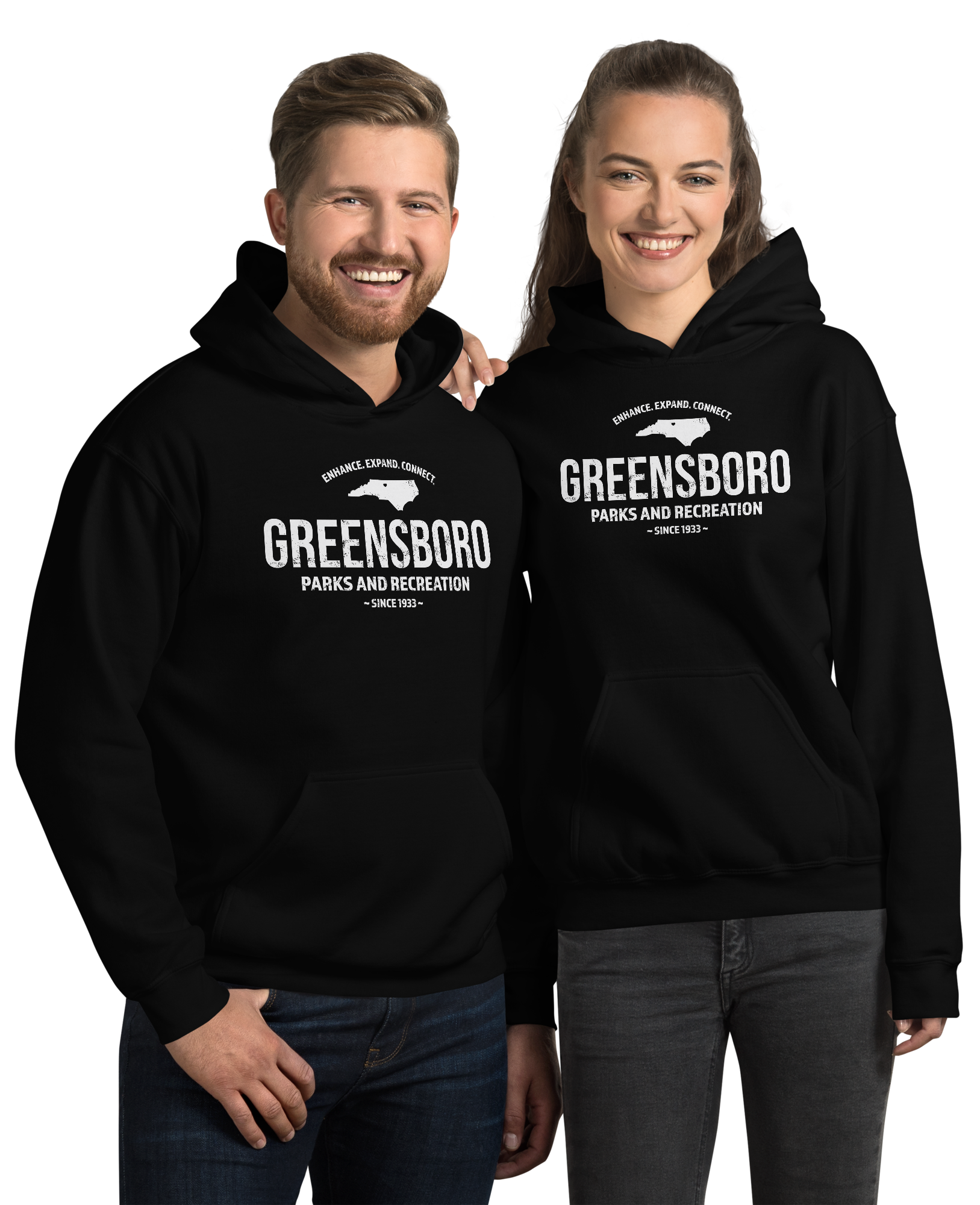 two people in hoodies<br />

